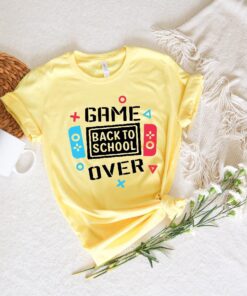 Game Over Back To School Game Console Shirt, 2022 Funny First Day Of School Shirt