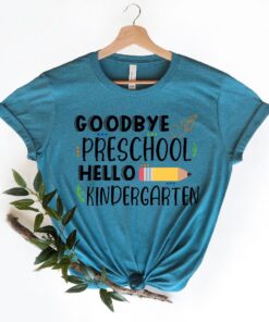 Goodbye Preschool Hello Kindergarten Shirt, Peace Out Kindergarten Shirt, Kindergarten Grade Shirt