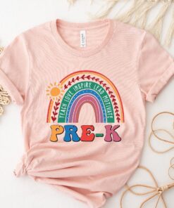 Hello Pre-k Shirt, Teach Love Inspire Lead Motivate Pre-k Shirt