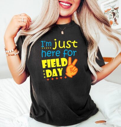 I'm Just Here For Field Day, Happy Field Day Shirt, Groovy Field Day Shirt