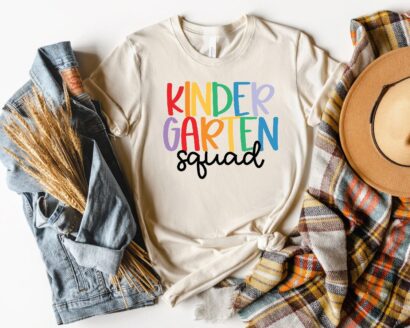 Kindergarten Squad Shirt, Hello Kindergarten Shirt, Kindergarten Team Shirt