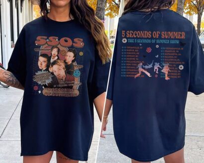 5 Seconds Of Summer Shirt, 5 Seconds of Summer Tour 2023 Shirt, 5 Sos tour Shirt