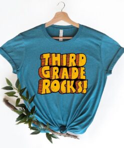 Third Grade Rock Shirt, 3rd Grade Shirt, Happy First Day Of School Shirt