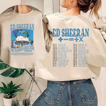 Ed Sheeran The Mathematics Tour 2023 shirt, Ed Sheeran Tour Shirt, The Mathematics Tour Shirt