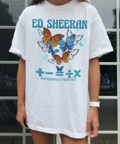 Ed Mathematics Tour 2023 Shirt, Butterfly Tshirt, Ed Sheeran Shirt