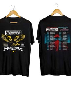 3 Doors Down tour Shirt, Away From the Sun Anniversary Tour 2023 Shirt, 3 Doors Down Rock Band tee