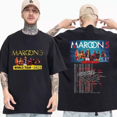 Maroon 5 World Tour 2023 Shirt, Maroon 5 tour tshirt