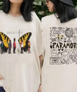 Paramore Butterfly Tattoo Shirt, 2023 Paramore Tour Shirt