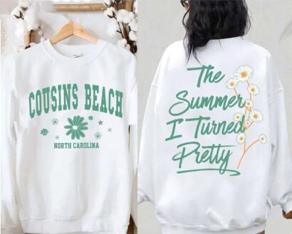 Cousins Beach Sweatshirt T-Shirt, Summer I Turned Pretty Shirt, Summer Shirts Trendy, Cousins Beach Shirt