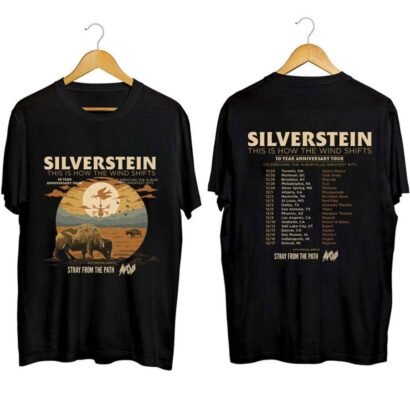 Silverstein This is How the Wind Shifts 2023 Tour Shirt, Comfort color shirt