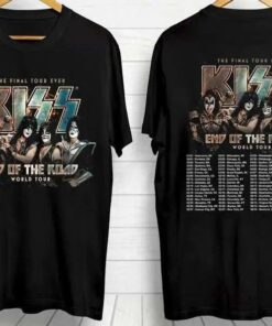 KISS Band The Final Tour Ever End Of The Road World Tour Shirt, 2023 Music World Tour