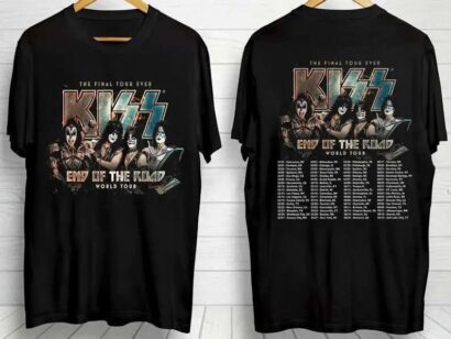 KISS Band The Final Tour Ever End Of The Road World Tour Shirt, 2023 Music World Tour