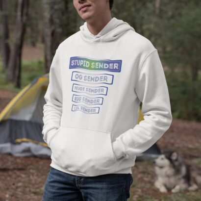 Mountain Bike Hoodie, Stupid Sender tshirt, Sports Hoodie, Skater Hoodie, Adventure tshirt