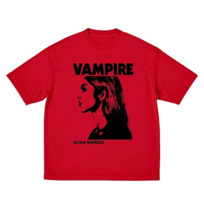 Olivia Rodrigo Vampire Tshirt, Vampire Red Shirt, Olivia Rodrigo Shirt