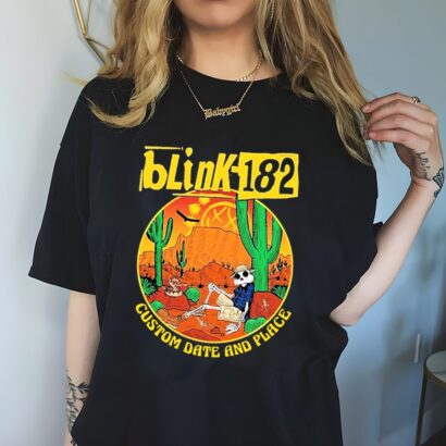 Custom Blink-182 World Tour 2023 tshirt, Blink-182 tshirt, World Tour 2023 TShirt 1side