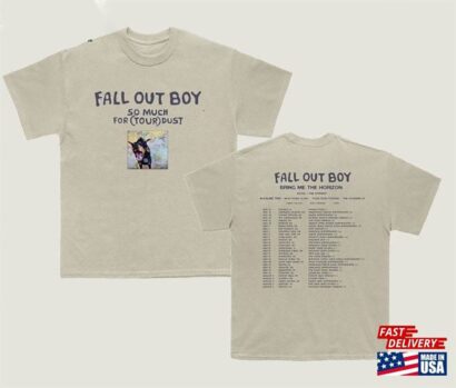 Fall Out Boy So Much For Tour Dust 2023 Unisex Tshirt