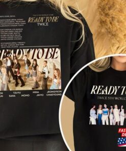 Twice Tour 2023 T-Shirt 2 Sides Ready To Be Sweatshirt Kpop Concert Shirt Unisex Hoodie