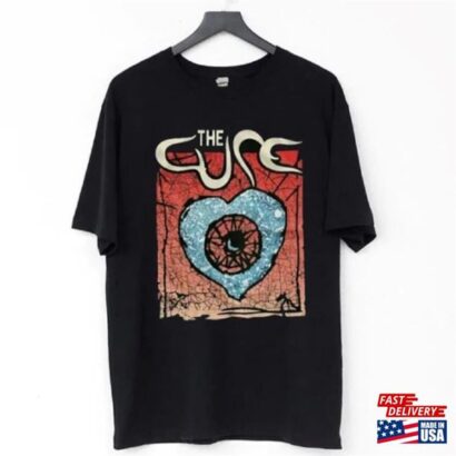 Vintage 1992 The Cure Wish Tour T-Shirt Rock Band Tee Hoodie