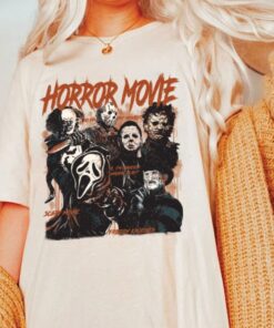 Comfort Colors Retro 90s Horror Movies Shirt, Vintage Horror Scream Ghostface Halloween Sweatshirt