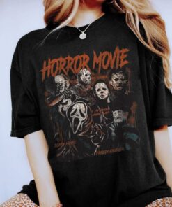 Comfort Colors Retro 90s Horror Movies Shirt, Vintage Horror Scream Ghostface Halloween Sweatshirt