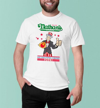 Nathan's hot dog eating contest 2023 shirt, Trendy Hot Dog Shirt