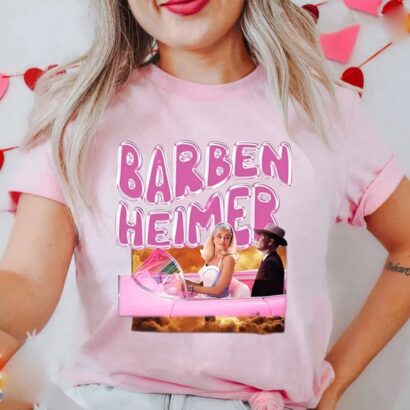 Oppenheimer Movie 2023 Shirt, Barbieheimer Active Shirt, Barbie Shirt, Christopher Nolan Margot Robbie Shirt