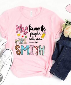 Custom Teacher Name Shirt, Custom Teacher Shirt, Valentines Day Shirt For Women