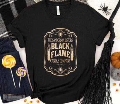 Black Flame Sweatshirt, Sanderson Sisters Shirt, Witch Shirt, Witch Halloween Shirt