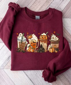 Halloween Coffee Sweatshirt, Spooky Coffee Shirt, Spooky Season Shirt