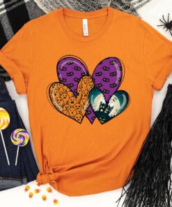 Halloween Hearts Doodle Shirt, Halloween Matching Shirt