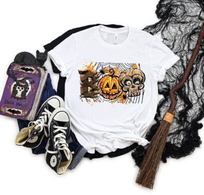 Halloween Boo Shirt, Pumpkin Shirt, Spooky Shirt, Halloween Shirt