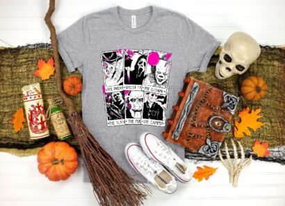 Horror Characters Shirt, Spooky Shirt, Halloween Horror Movie Shirt