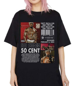 50 Cent tshirt, 50 Cent tour 2023 shirt, Get Rich Or Die Tryin Album Shirt