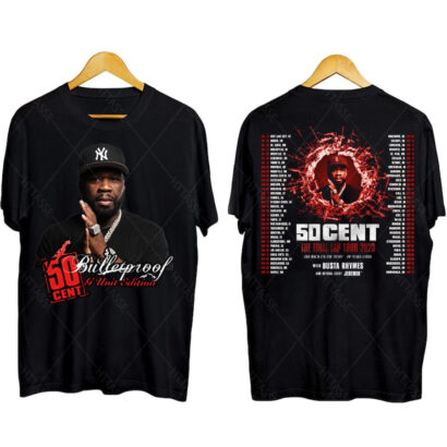 50Cent tour tshirt, 50Cent The Final Lap Tour 2023 Shirt