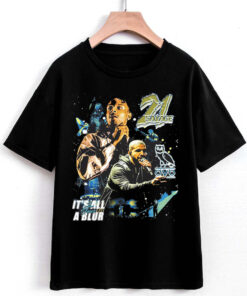 Drake 21 Savage Tour Shirt, All A Blur Tour 2023 tshirt, Drake tour shirt