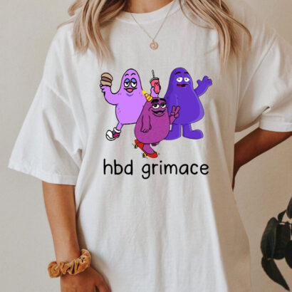 Hbd Grimace Shirt, Grimace Shirt, Grimace meme shirt