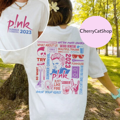 Pink Tour Shirt, Pink Summer Carnival 2023 Tour tshirt, Pink Concert Shirt