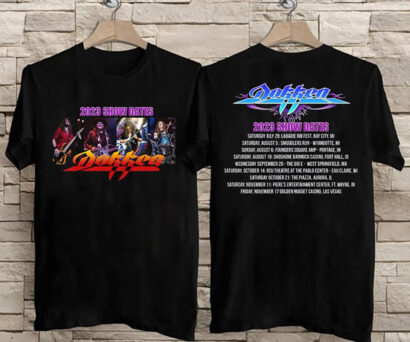 Dokken Tour 2023 tshirt, Dokken 2023 Show Dates Tshirt, Dokken Shirt