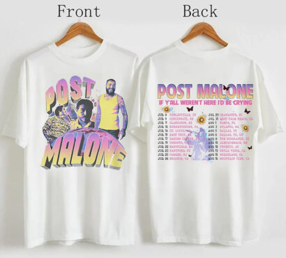 Vintage Post Malone 2023 Tour Shirt, Rapper Post Malone Concert Shirt, If Y'all Weren't Here I'd Be Crying Tour Shirt