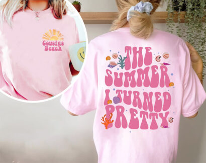 Cousins Beach shirt, Cousins Beach Two-sided Comfort Colors Shirt, The Summer I Turned Pretty Shirt