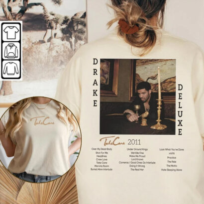 Drake Vintage Music Shirt 2 Side, Take care Album Double Side Sweatshirts