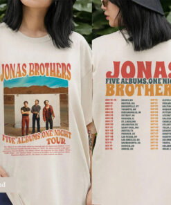 Jonas Brothers tour Shirt, Jonas Brothers Five Albums One Night Tour 2023 Shirt