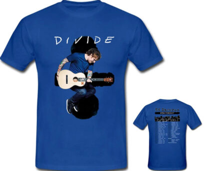 Mens Ed Sheeran Concert T-shirt Divide Tour Black, Ed sheeran tshirt