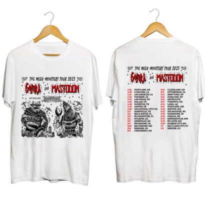 Gojira and Mastodon The Mega Monsters Tour 2023 Shirt