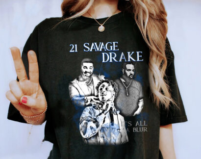 It’s All a Blur Tour 2023 Shirt, Drake 21 Savage Shirt, Drake Merch Tee, Comfort color shirt