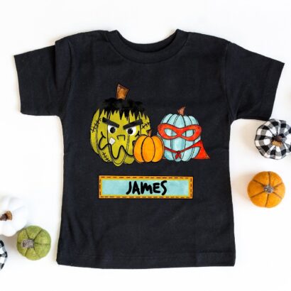 Personalized Pumpkin Shirt, Pumpkin Halloween Shirt, Custom Halloween Shirt