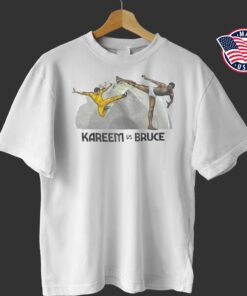 Kareem vs Bruce Lee Shirt, Kareem Shirt, Kareem Abdul Jabbar Shirt, Bruce Lee Shirt, kareem vs bruce lee shirt,kareem vs bruce t shirt