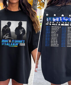 Drake 21 Savage Tour Shirt, Drake It's All A Blur Tour 2023 Shirt, 21 Savage Rapper Shirt