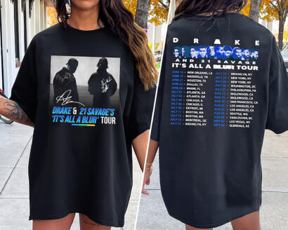 Drake 21 Savage Tour Shirt, Drake It's All A Blur Tour 2023 Shirt, 21 Savage Rapper Shirt