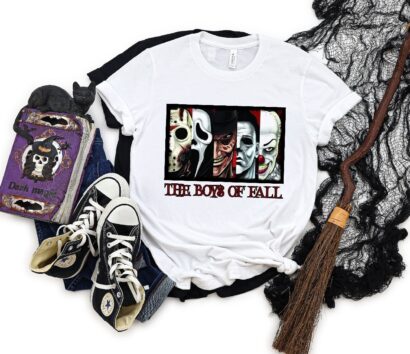 The Boys Of Fall Shirt, Horror Characters Shirt, Halloween Horror Movie Shirt